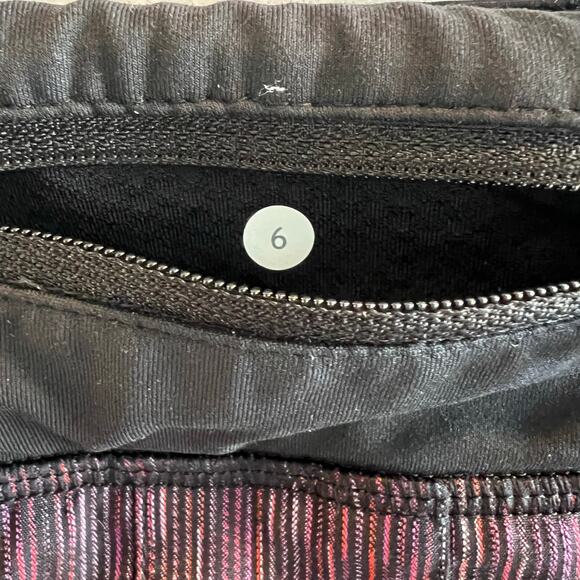 Lululemon Run Pace Setter Skirt Wee Are From Space Black March Multi Size 6 - Picture 9 of 13